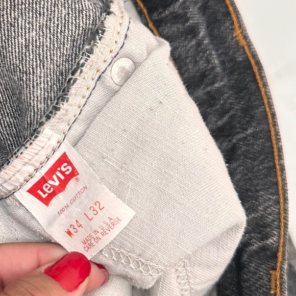 Vintage 80's Levi's Gray Acid Wash Faded Denim Jeans Silver Tab Women's 30x29 - Picture 5 of 11
